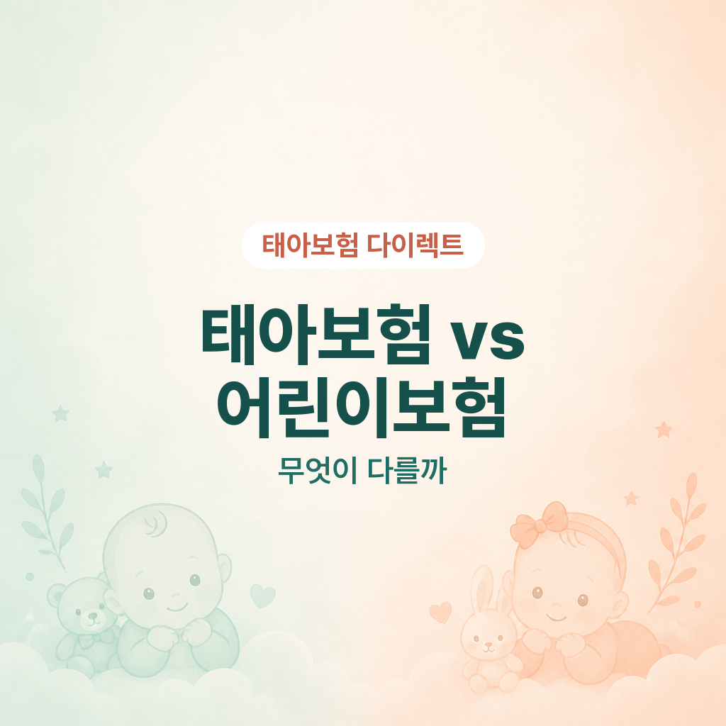 태아보험 vs 어린이보험